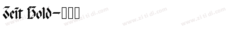 Zeit Bold字体转换
